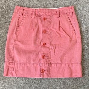 Anthropologie paperboy salmon colored skirt
